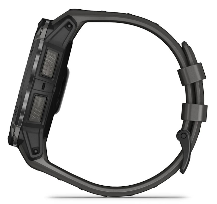 Garmin Instinct 3 – 45 mm, AMOLED, mit Silikon-Wechselarmband 22 mm, Sportuhr, Schwarz