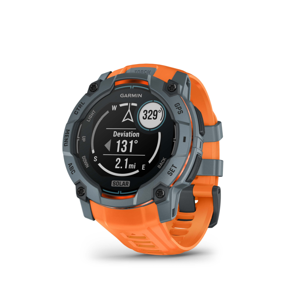 Garmin   Instinct 3 – 50 mm, Solar, Twilight mit Silikon-Wechselarmband 26 mm