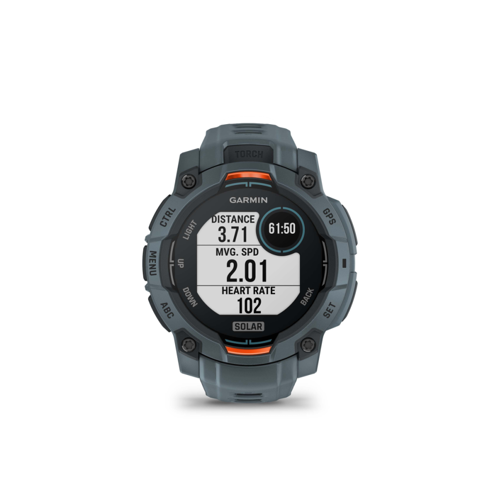 Garmin Instinct 3 – 45 mm, Solar, mit Silikon-Wechselarmband 22 mm, Sportuhr, Twilight