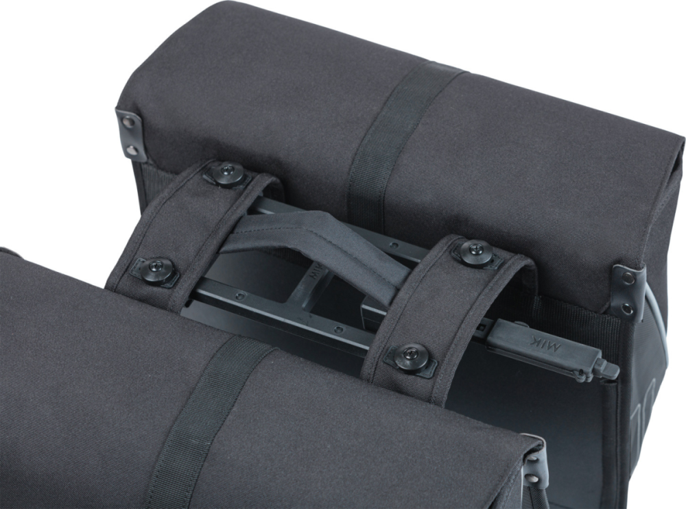  Basil   Gep ä cktr ä gertasche   doppelt   Forte   MIK   schwarz 