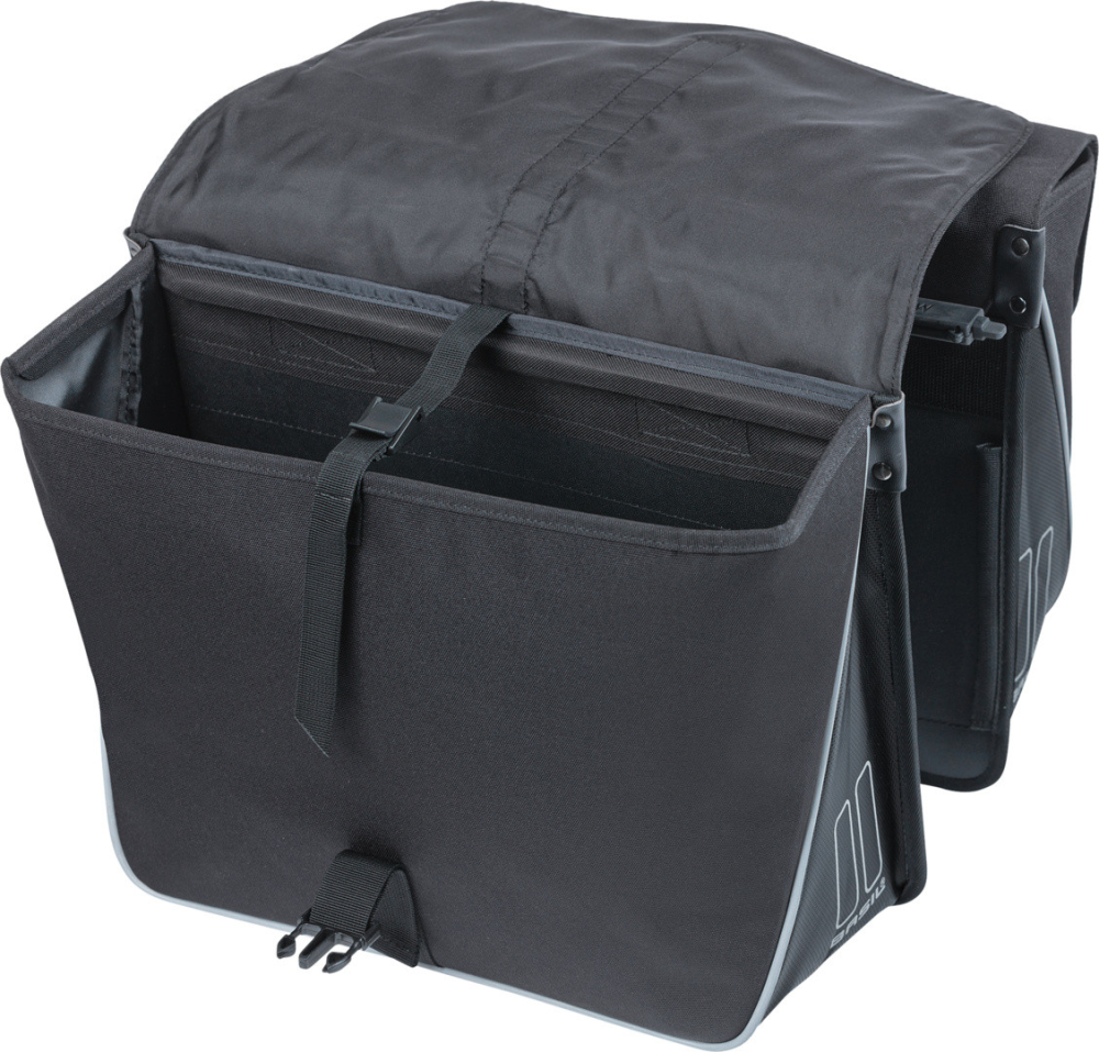  Basil   Gep ä cktr ä gertasche   doppelt   Forte   MIK   schwarz 