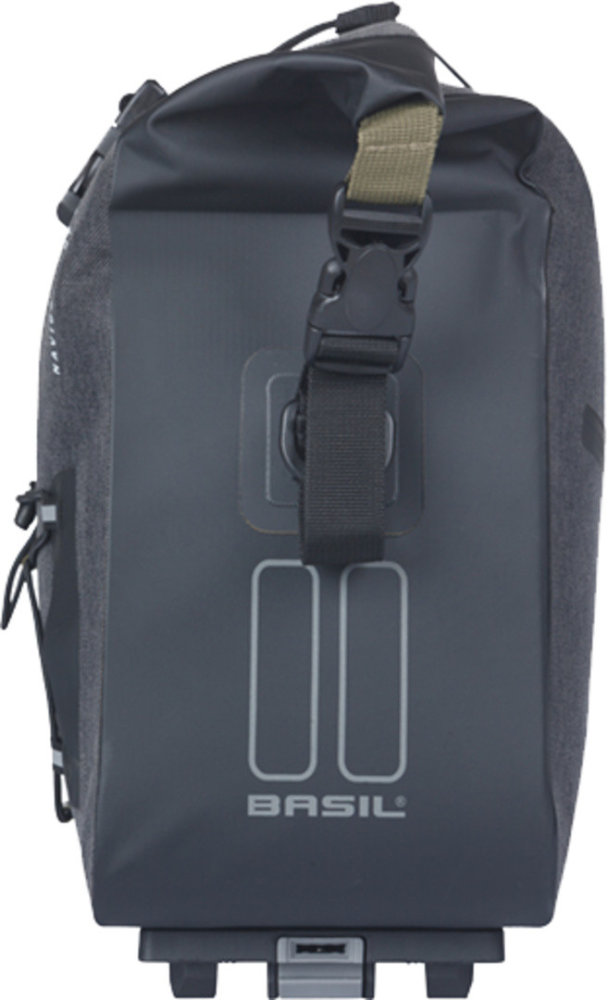 Basil Navigator Storm Gepäckträgertasche MIK, 13L, schwarz