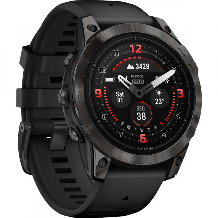 Garmin epix™ Pro (Gen 2) – Sapphire Edition | 47mm, Steinweiss/Titanium Titan
