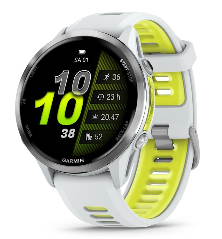 Garmin Forerunner® 970, Sportuhr, Steinweiss