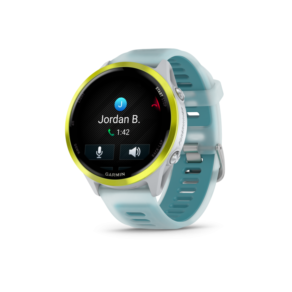 Garmin Forerunner® 570 - 47mm, Sportuhr, Steinweiss/Türkis