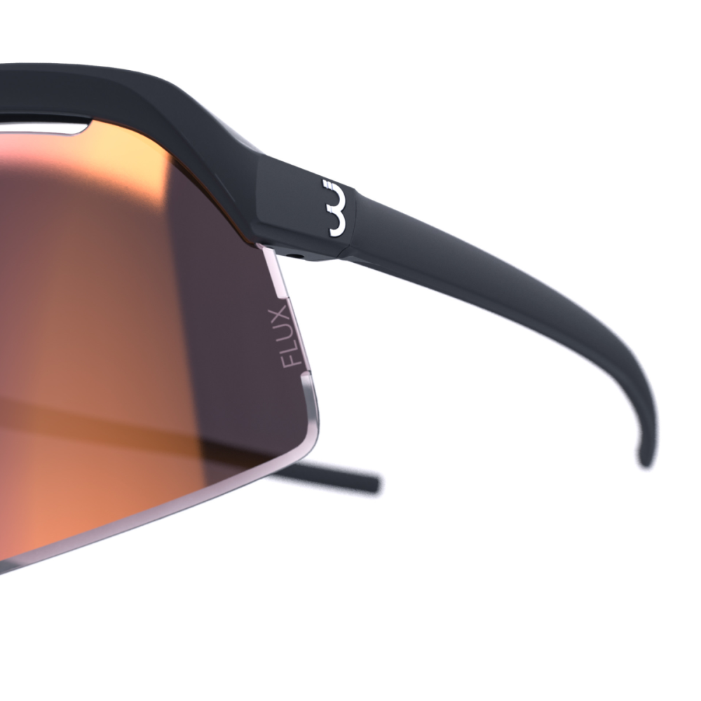 BBB BBB Brille Valor schwarz, FLUX red, Rahmen matt Glas FLUX Road HighContrast