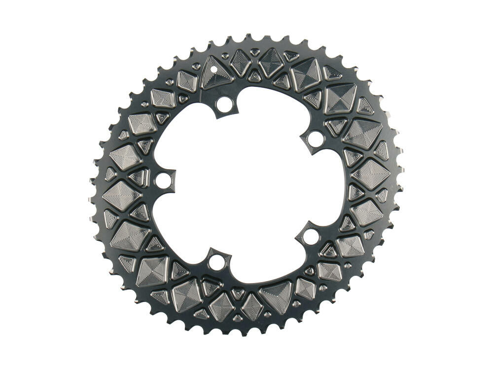 absoluteBLACK absoluteBLACK, Kettenblatt, OVAL, Road, für Sram 5-Arm-Spider mit hidden bolt, 2-fach 110/5, 52 Z...