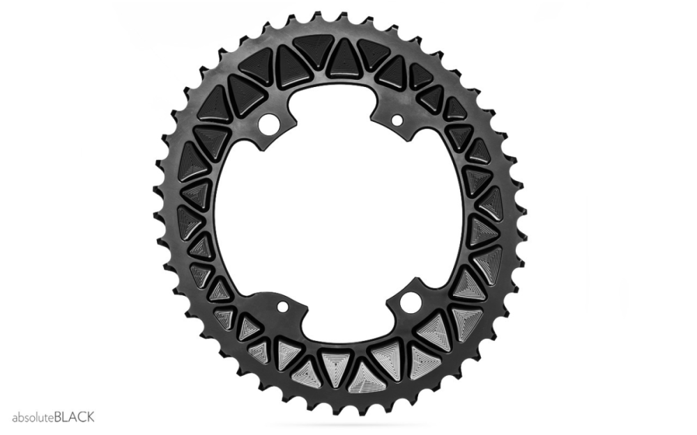 absoluteBLACK absoluteBLACK, Kettenblatt, OVAL, Road, für Shimano DA R9100 & ULT R8000, 2-fach 110/4, 52 Zähne,...