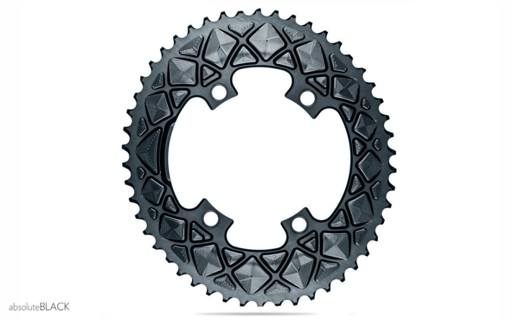 absoluteBLACK absoluteBLACK, Kettenblatt, OVAL, Road, für Shimano DA9000 ULT6800, 2-fach 110/4, 52 Zähne, GREY ...