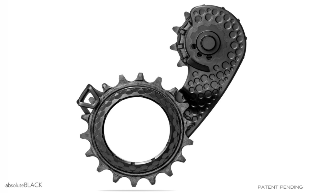 absoluteBLACK absoluteBLACK, Oversized Pulley Wheel, HOLLOWCage OSPW, Carbon-Ceramic-Pulley, für SHIMANO 11spee...