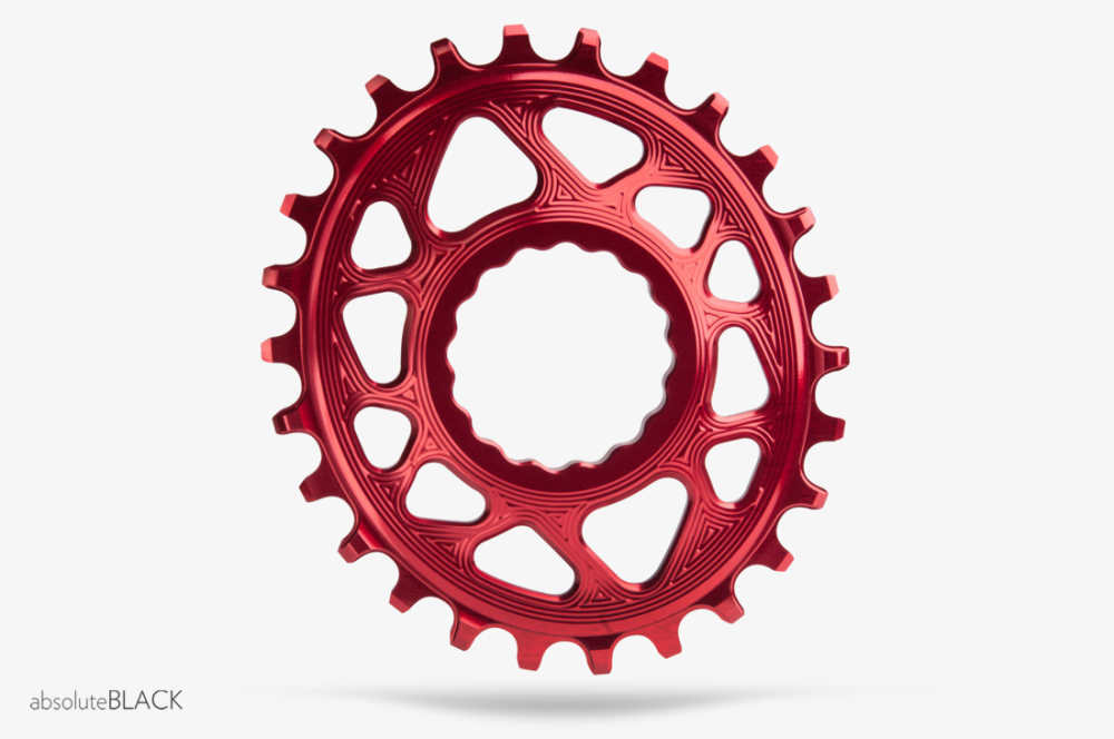 absoluteBLACK absoluteBLACK, Kettenblatt, OVAL, MTB, für RaceFace Cinch, Direct-Mount, - N/W, RED - ROT, 36 Zähne