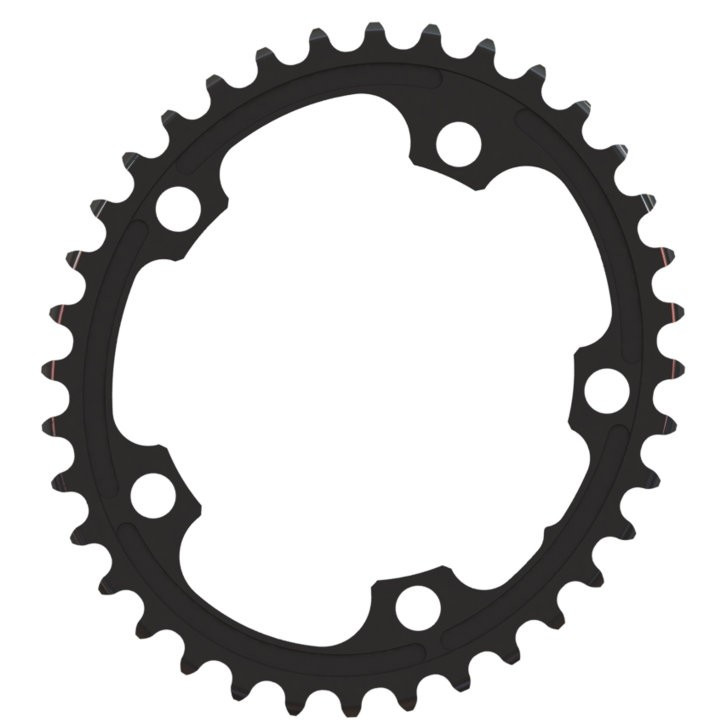 absoluteBLACK absoluteBLACK, Kettenblatt, OVAL, Road, 2-fach 110/5, nicht kompatibel mit Sram, BLACK only - nur...