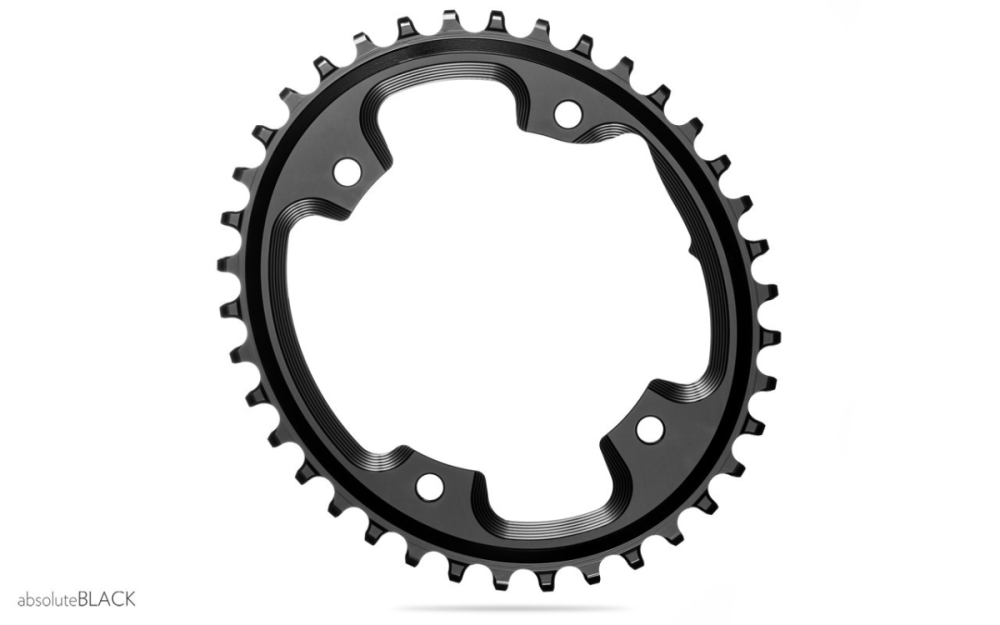 absoluteBLACK absoluteBLACK, Kettenblatt, OVAL, Gravel - Cyclocross, 1x 110/4, BLACK - SCHWARZ, 42 Zähne