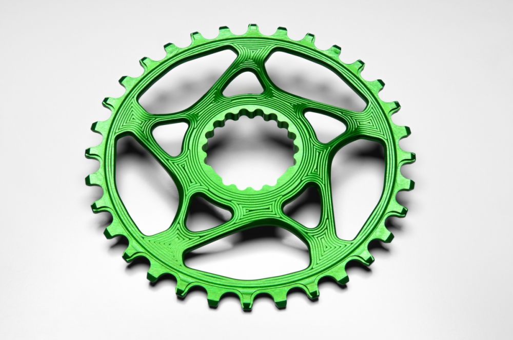 absoluteBLACK absoluteBLACK, Kettenblatt, RUND, MTB, für Cannondale Hollowgram, DM, GREEN, 32 Zähne