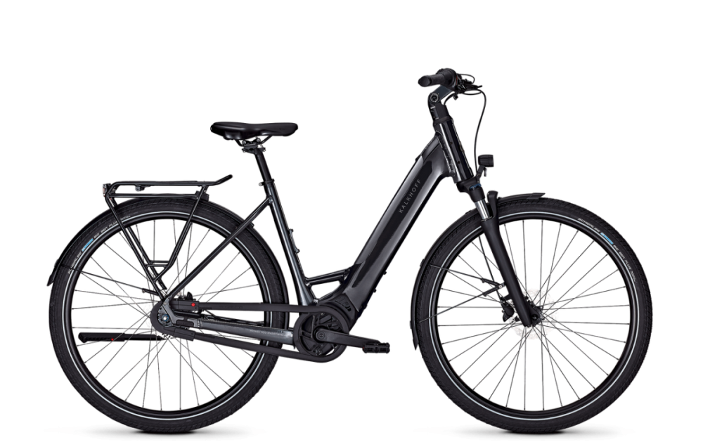 Kalkhoff IMAGE L SEASON, diamondblack glossy, 400Wh, Tiefeinsteiger, M