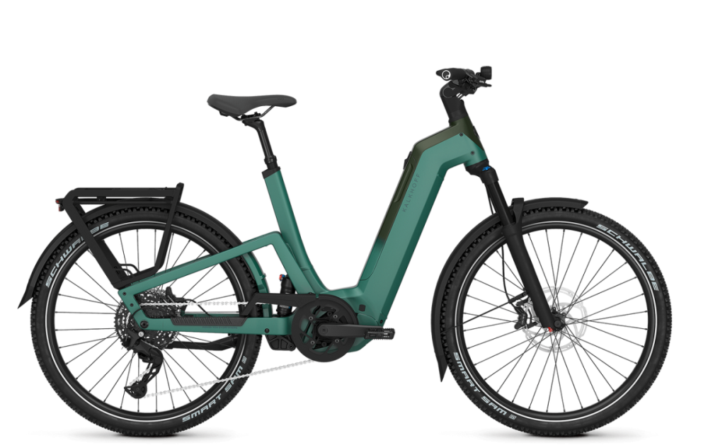 Kalkhoff ENTICE 7+ MOVE, mineralgreen / huntsmengreen matt, 600Wh, Tiefeinsteiger, S