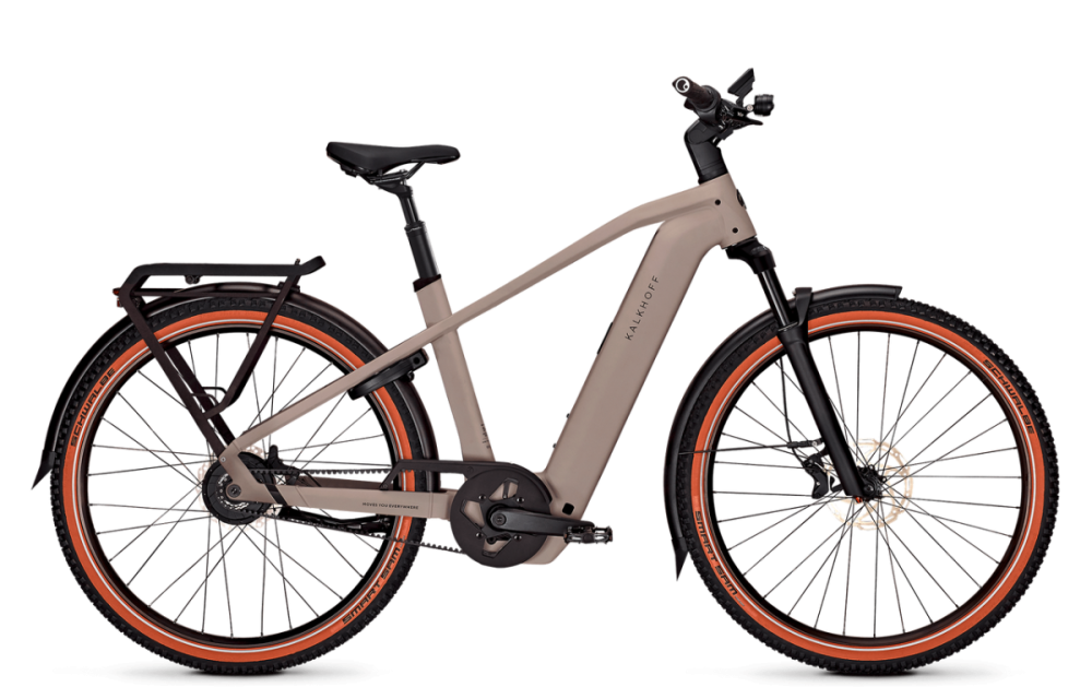 Kalkhoff ENTICE 5+ ADVANCE BELT, moonstonegrey matt, 600Wh, M