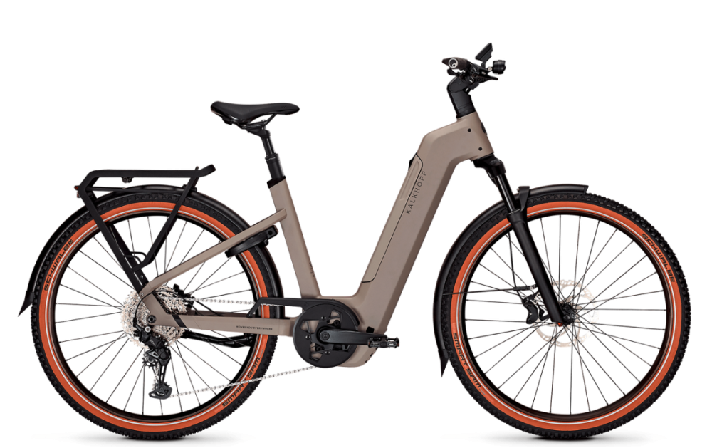 Kalkhoff ENTICE 5+ ADVANCE, moonstonegrey matt, 600Wh, Tiefeinsteiger, S