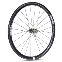 Schmolke Carbon TLO 37 TLR Disc, CenterLock, Extralite SPD 3+ Ceramic, Laufradsatz, Black Edition, Shimano HG Body 