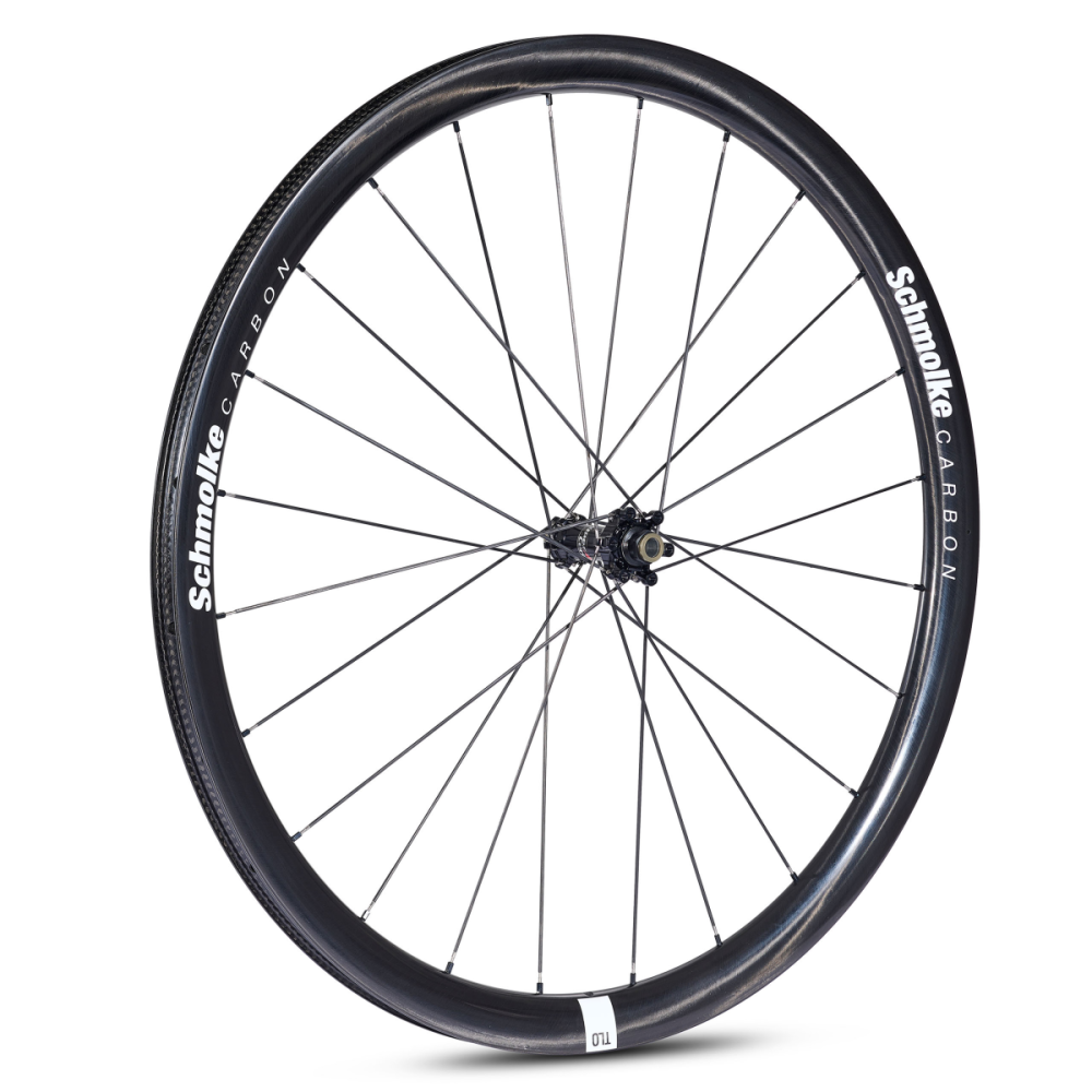 Schmolke Carbon TLO 37 TLR Disc, 6-Loch IS, Extralite SPD 3+ Ceramic, Laufradsatz, Black Edition, Sram XDR