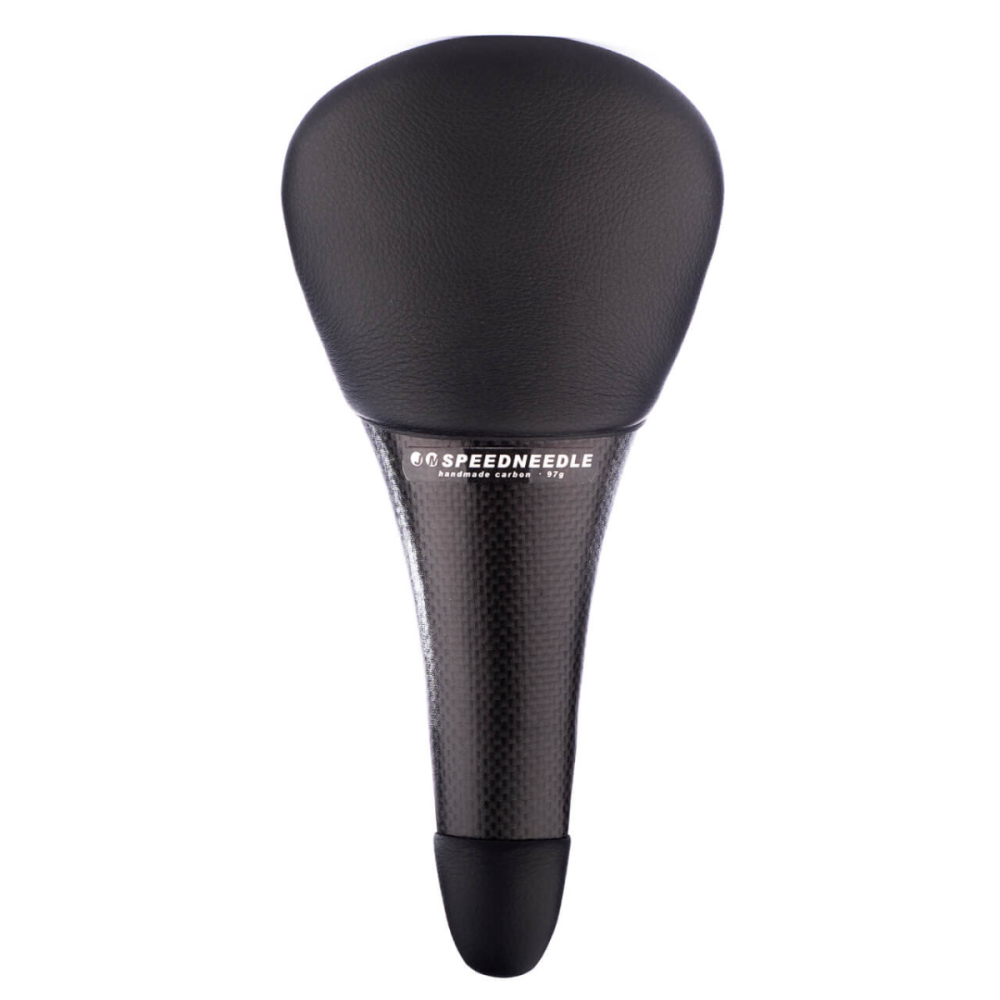 Tune Tune, Sattel, Speedneedle, Karbonsattel, Echt-Leder, Schwarz - black - noir