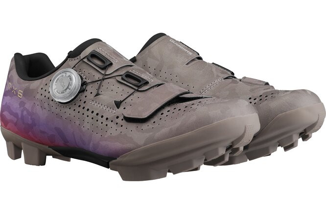 Shimano Women Gravel SH-RX6 Schuh SPD gray purple, 42