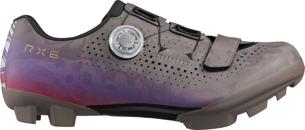 Shimano Women Gravel SH-RX6 Schuh SPD gray purple, 42