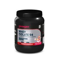 Sponser Whey Isolate 94 - Glutenfrei Laktosefrei Whey Proteine Proteinpulver, Strawberry, Dose 425g