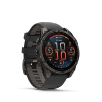 Garmin Fēnix® 8 – 47 mm, AMOLED, Sportuhr, Schwarz/Carbongrau