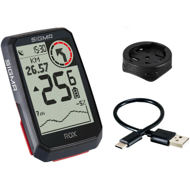 Sigma Computer ROX 4.0 GPS, 01060, kabellos, Höhenmessung, schwarz, e-bike kompatibel